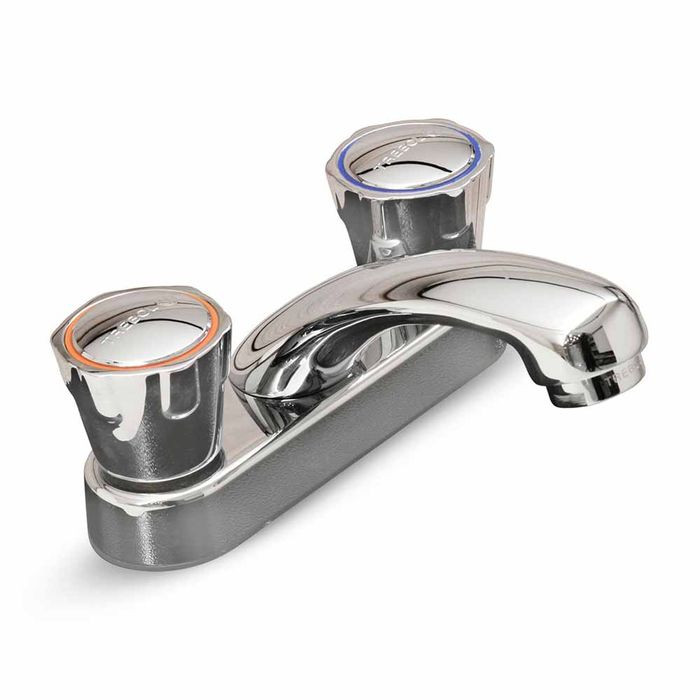 Mezcladora para Lavatorio Bimando Trebol Eco Baja Plata Cromado