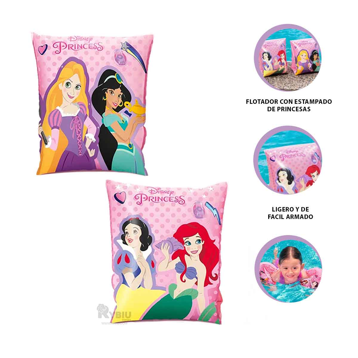 Colorido Flotador Infantil de Brazo Tono Rosado