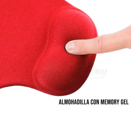 Alfombrilla Textura Suave Color Rojo de Oficina