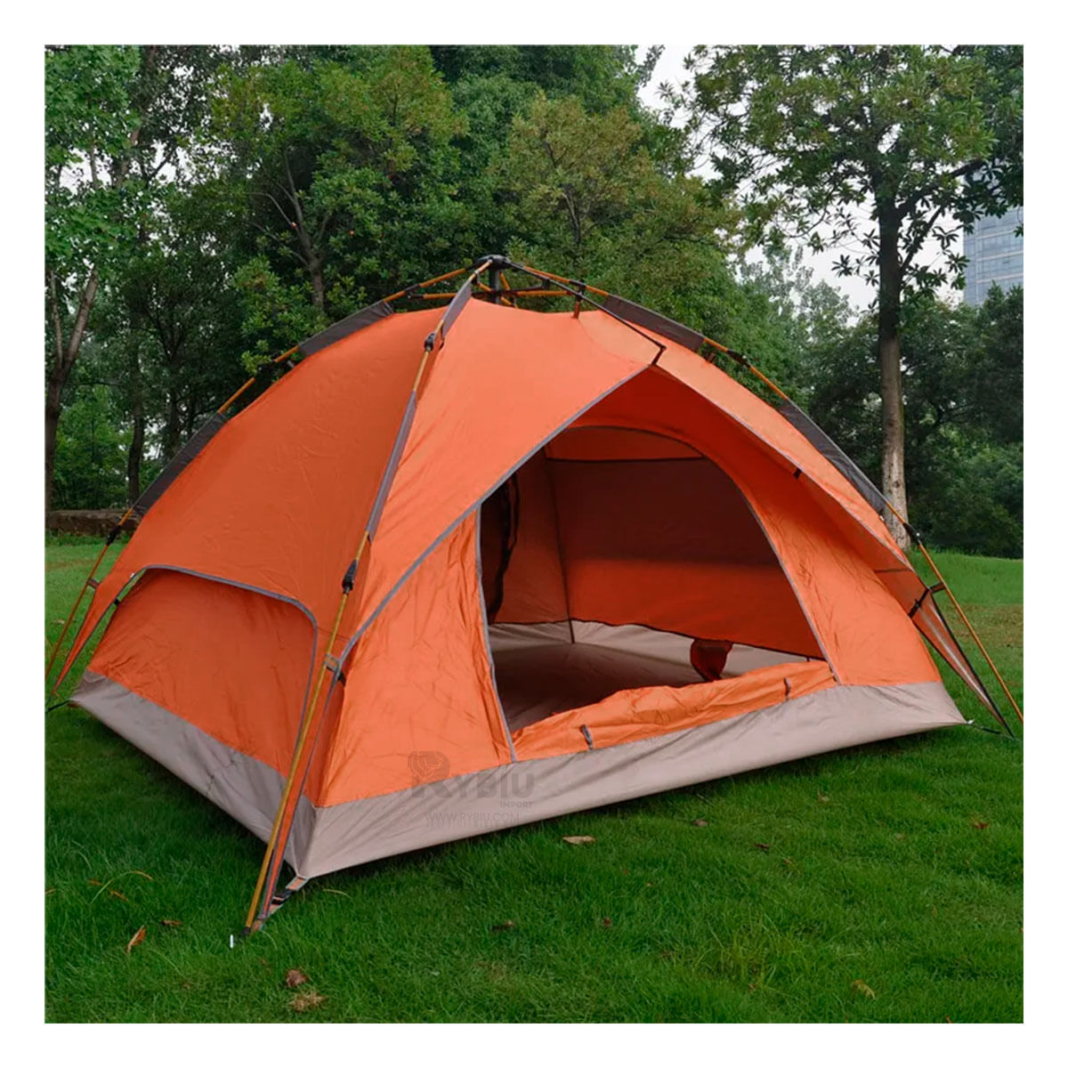 Gran Carpa Familiar para 4 Personas de Color Anaranjado