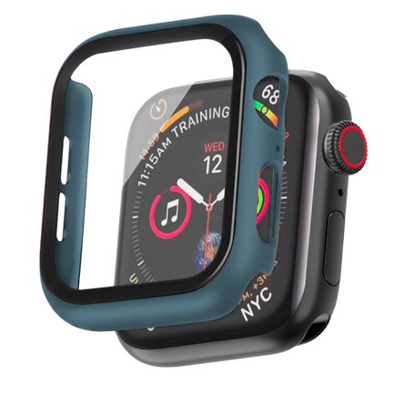 Case 360 Glass Compatible con Apple Watch 45mm Verde