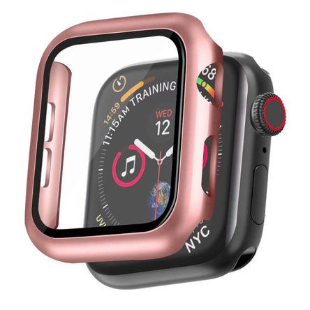 Case 360 Glass Compatible con Apple Watch 42mm Rose Gold