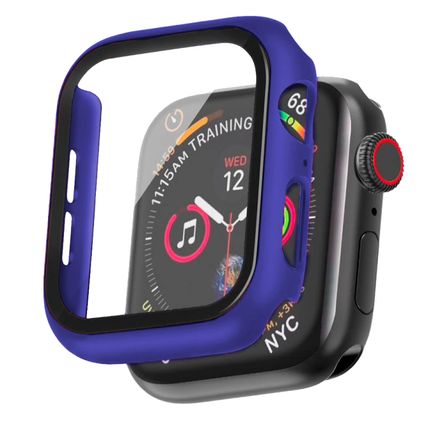 Case 360 Glass Compatible con Apple Watch 44mm Azul Noche