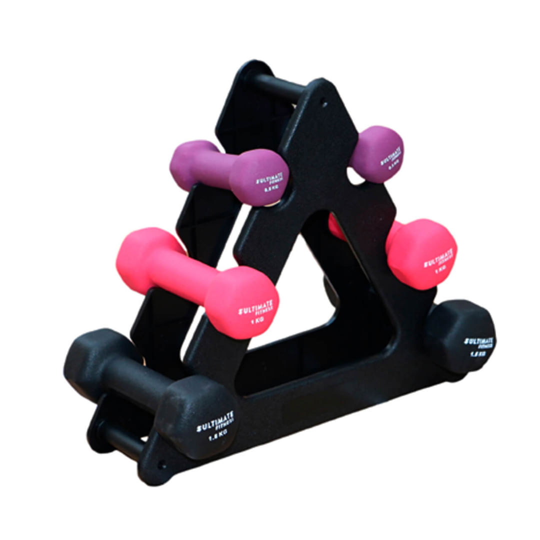 Studio Dumbbells Set de Pesas 6 Kilos x2 Mancuernas Vinilo Live Up