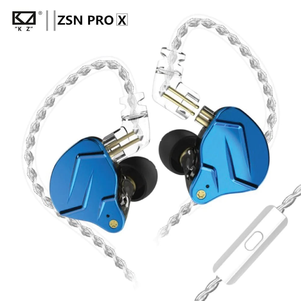KZ ZSN Pro X Dual Driver 1BA+1DD - Royal Blue - Promart