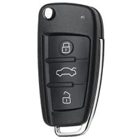 Carcasa de Llave Flip 03 Botones sin Porta Pila para Audi