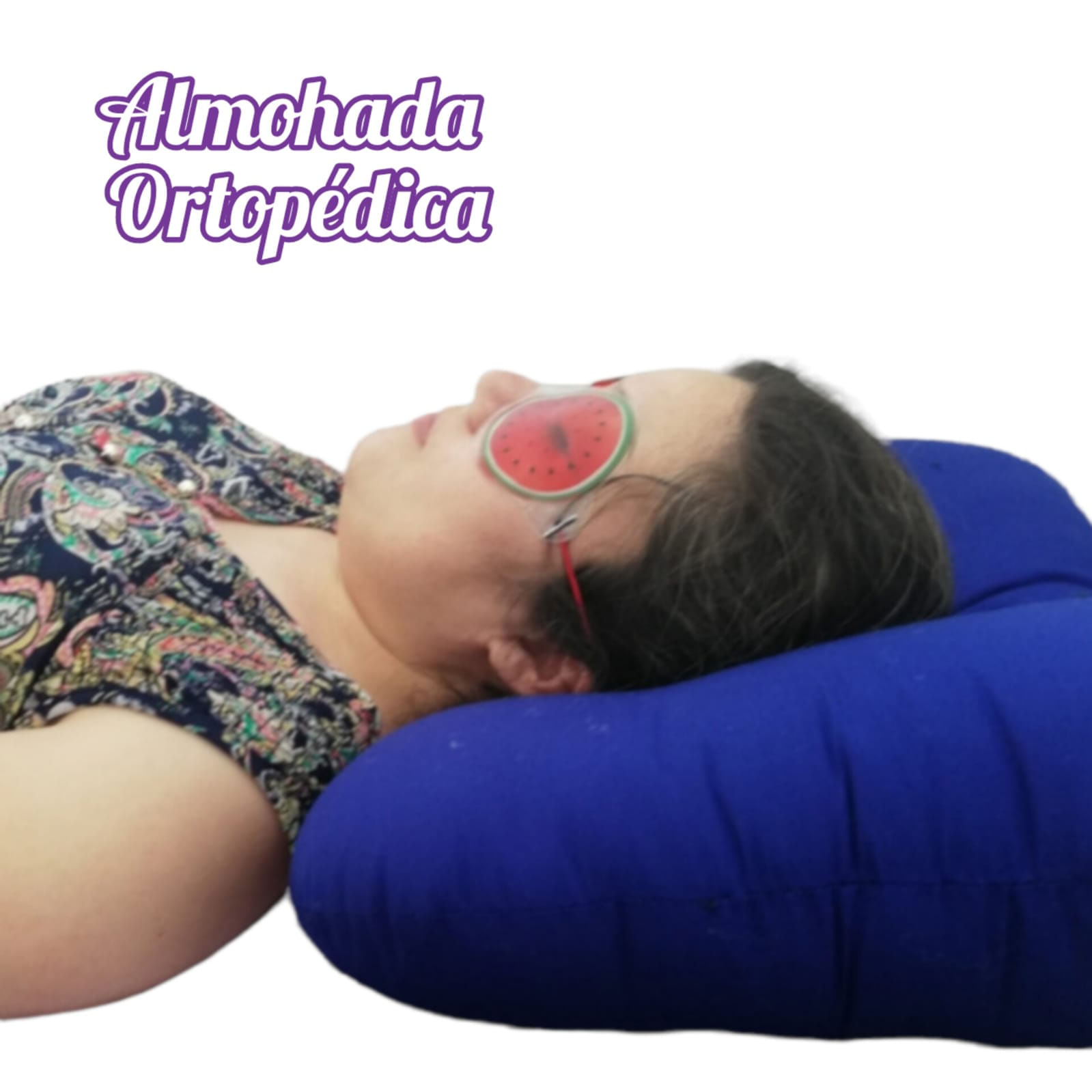 Almohada Ortopédica Antiestrés Azulino