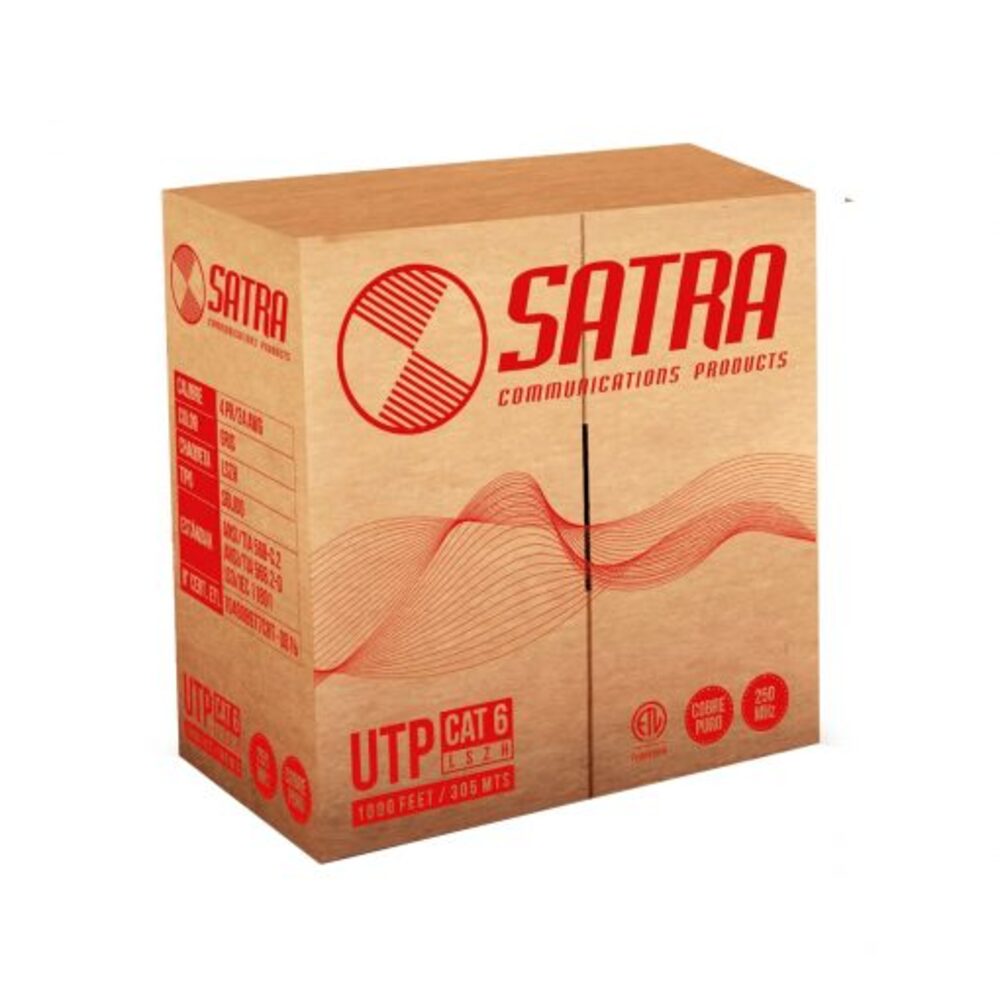 Cable Utp Cat 6 Satra Original Caja 0212021111-Rll