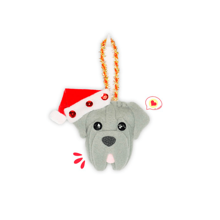 Colgante Navidad Dog Lover Khurmi Mastin Plomo Hecho a Mano KHURMI MASCOTAS