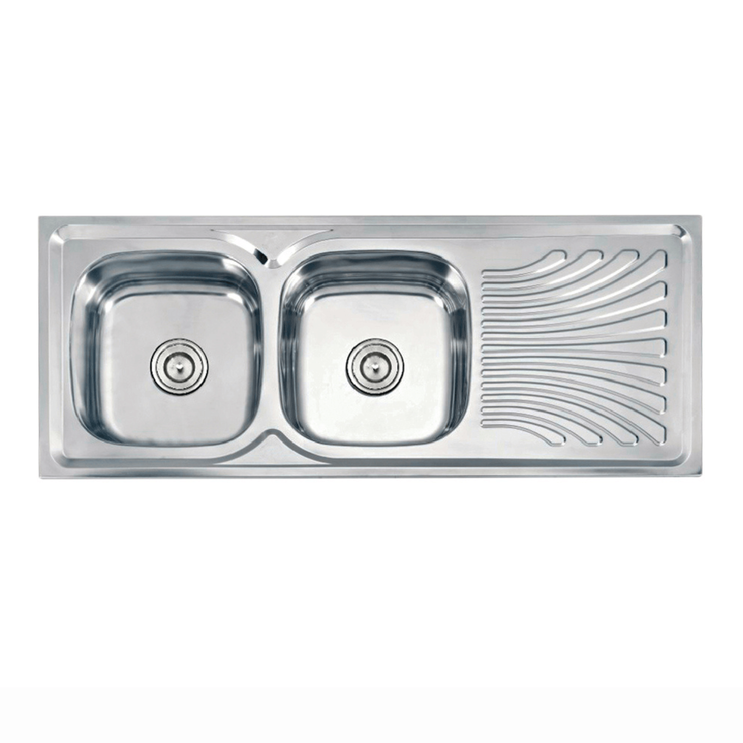 Lavadero para cocina acero 2 pozas 120x50 cm