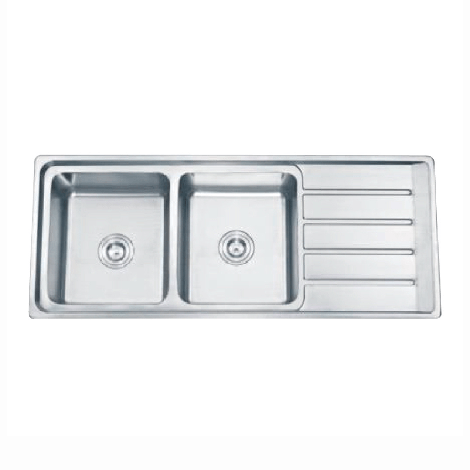 Lavadero para cocina acero 2 pozas WDA12050C