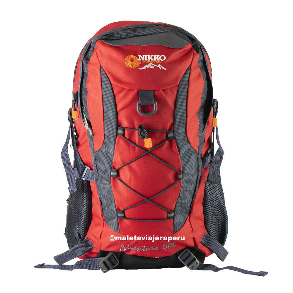 Mochila Outdoor Aventure 40 litros Trekking Montaña (Rojo) - Promart