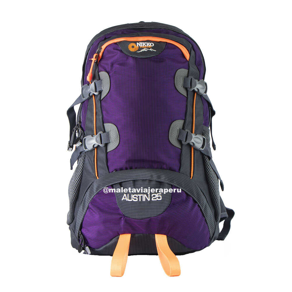 Mochila Outdoor Austin 25 litros Trekking Montaña (Morado)