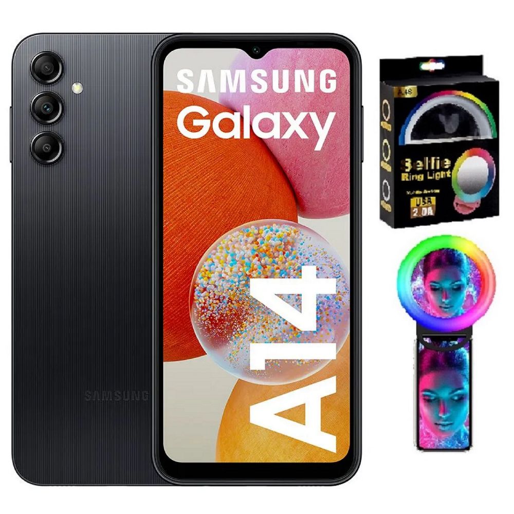Samsung Galaxy A14 128GB Negro Aro Selfie - Promart
