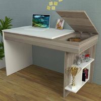 Escritorio Starhome Sevilla Blanco Y Beige
