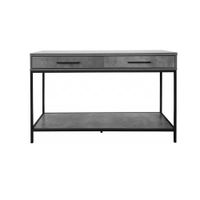 Escritorio Starhome  Y Consola Tower Industrial Gris