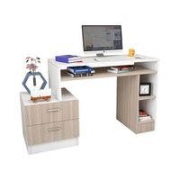 Escritorio Starhome Praga Blanco Y Beige