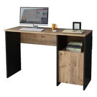 Escritorio Starhome Alger Negro Y Beige