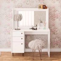 Tocador Moderno Lesly Blanco R&R Muebles
