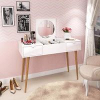 Tocador Vintage Leyla 118cm Blanco R&R Muebles