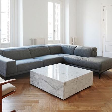 Mesa de Centro Decor Mesas Ice Mármol Blanco Mesa de Centro Decor Mesas Ice Mármol Blanco