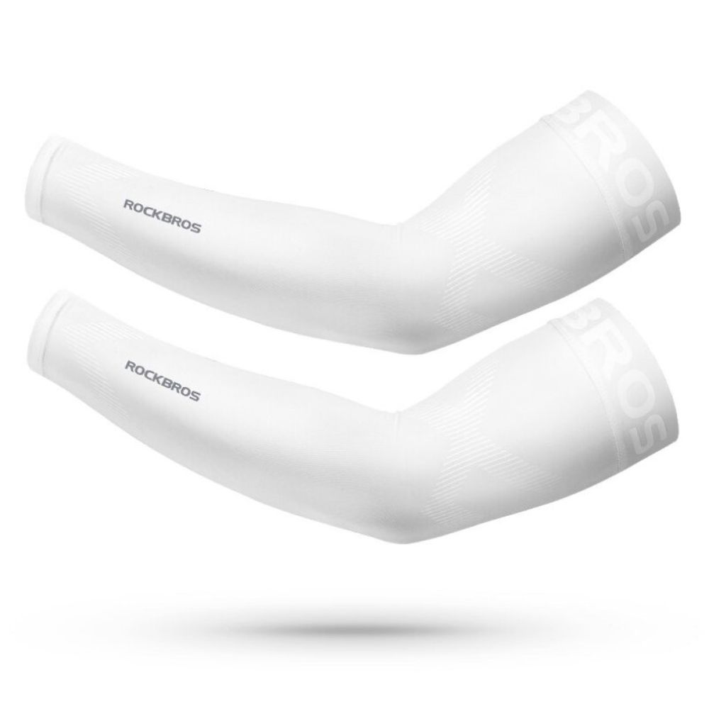Mangas Deportivas ROCKBROS XT056 Protección Solar UV Blanco Mangas Deportivas ROCKBROS XT056 Protección Solar UV Blanco