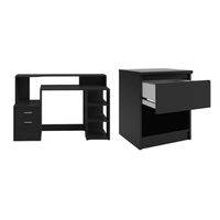 COMBO Velador Iris + Escritorio Molina Ventitas Home Negro