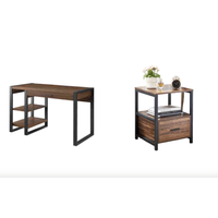 COMBO Velador Symone + Escritorio Timothee Ventitas Home Gales