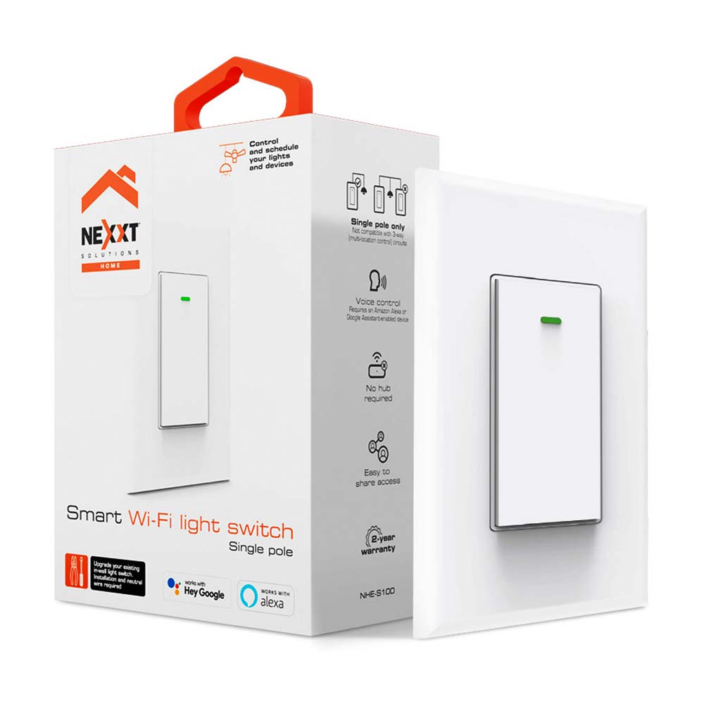 Interruptor Inteligente WiFi Simple 1 Botón Blanco - Promart