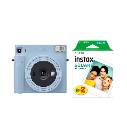 Camara Fujifilm Instax Square SQ1 Glacier Blue+Pack Pelicula Square x20