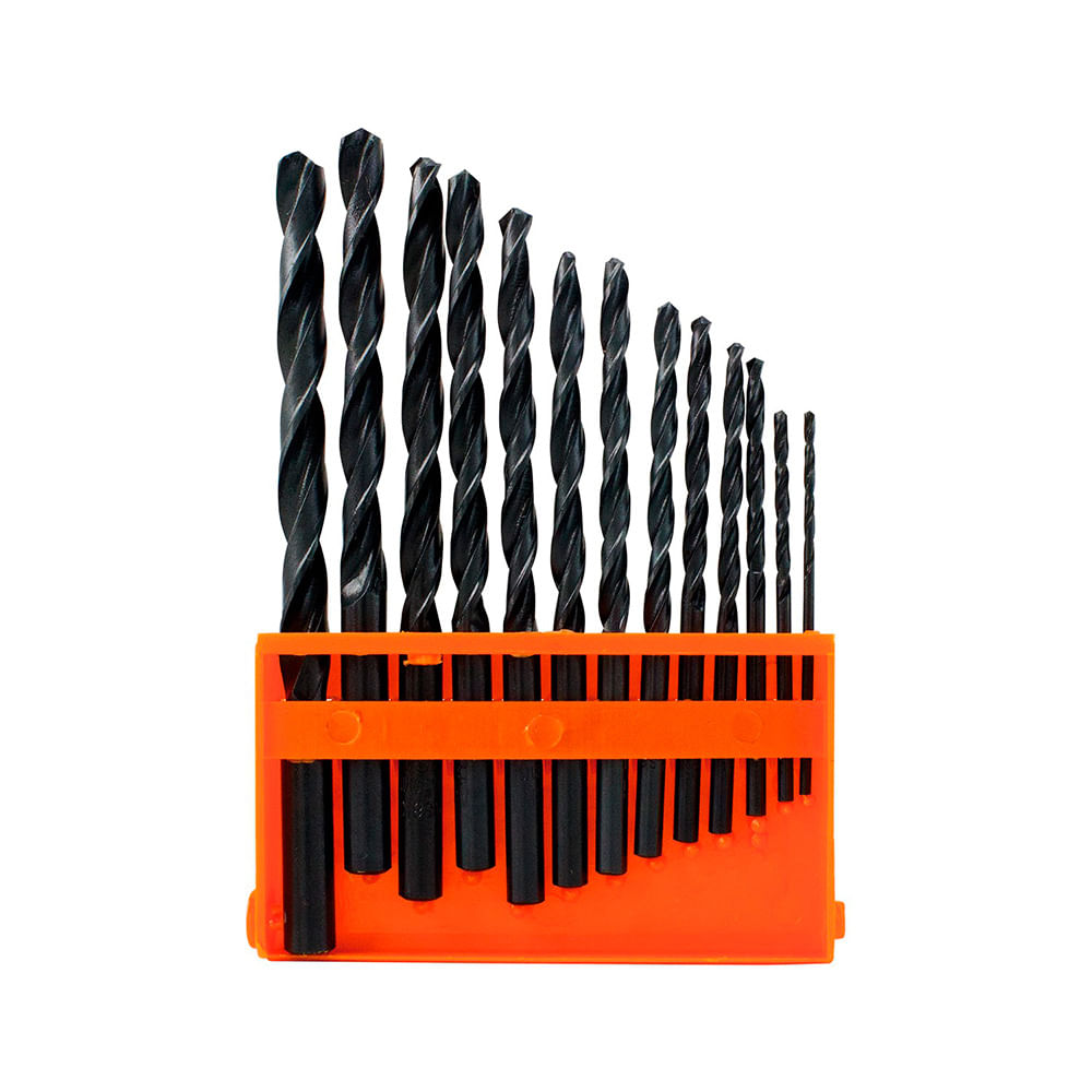 Broca para fierro en acero 13 piezas Kamasa