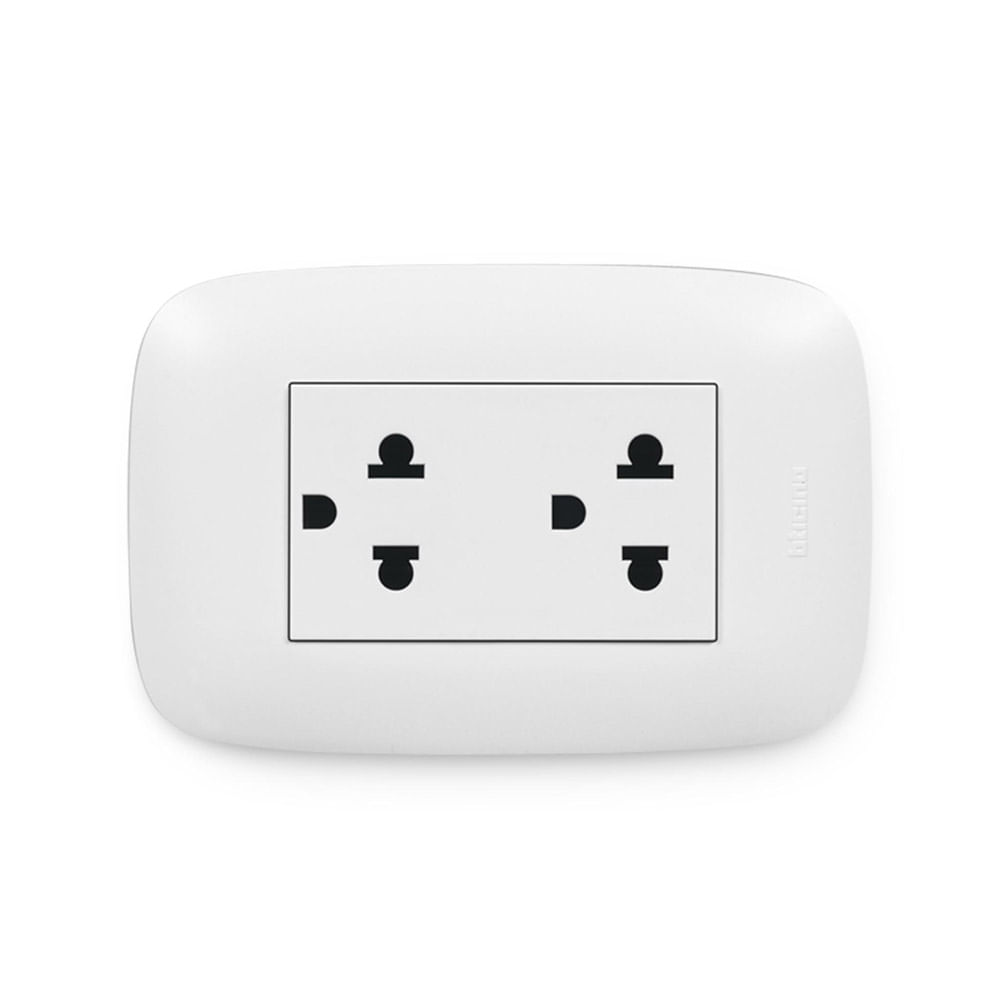 Tomacorriente Universal Doble + L/T Sencia Bticino