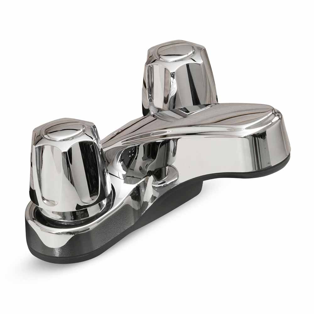 Mezcladora para Lavatorio Bimando Trebol Grazia 4"" Baja Plata Cromado