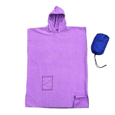Toalla Cordano Poncho Adulto Lila Talla L Unisex CORDANOPERU