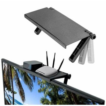 Estante para Decodificador Modem o Control sobre Tv Krearack Negro