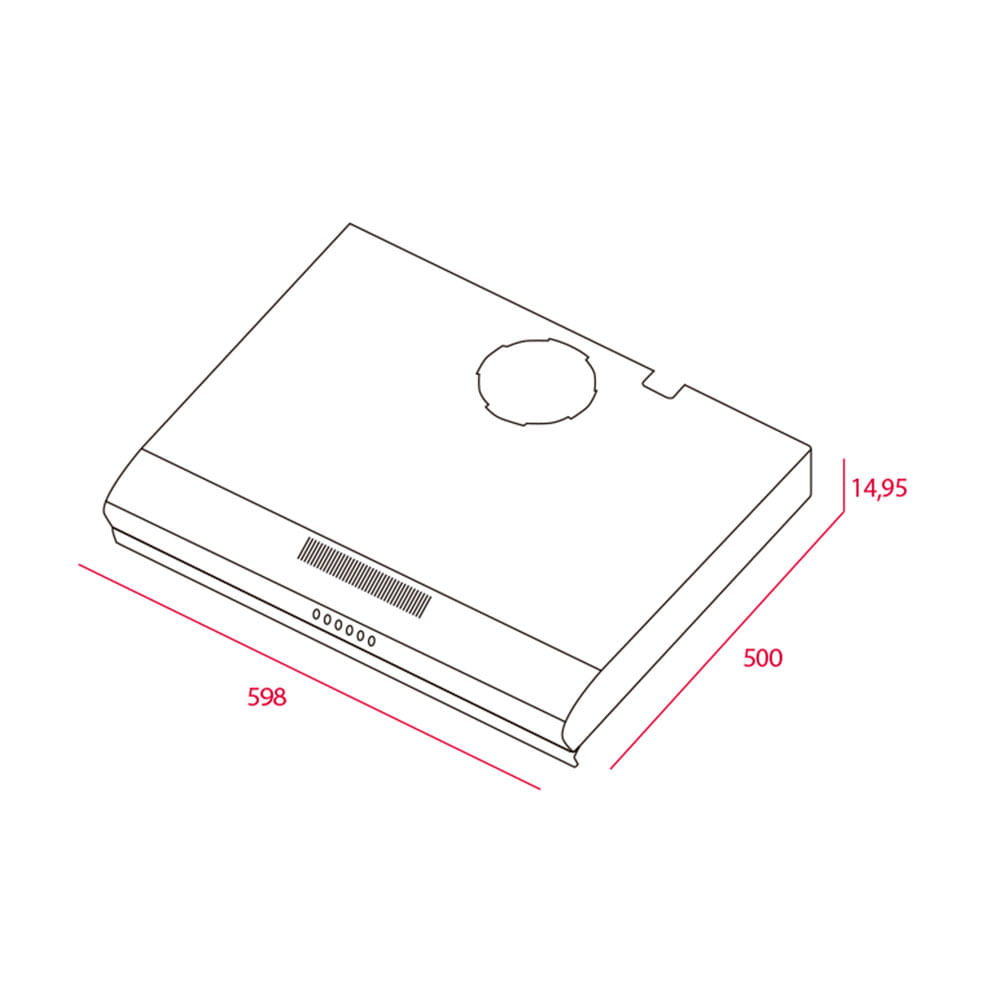Campana extractora CL 610 Inox con filtro Teka - Promart