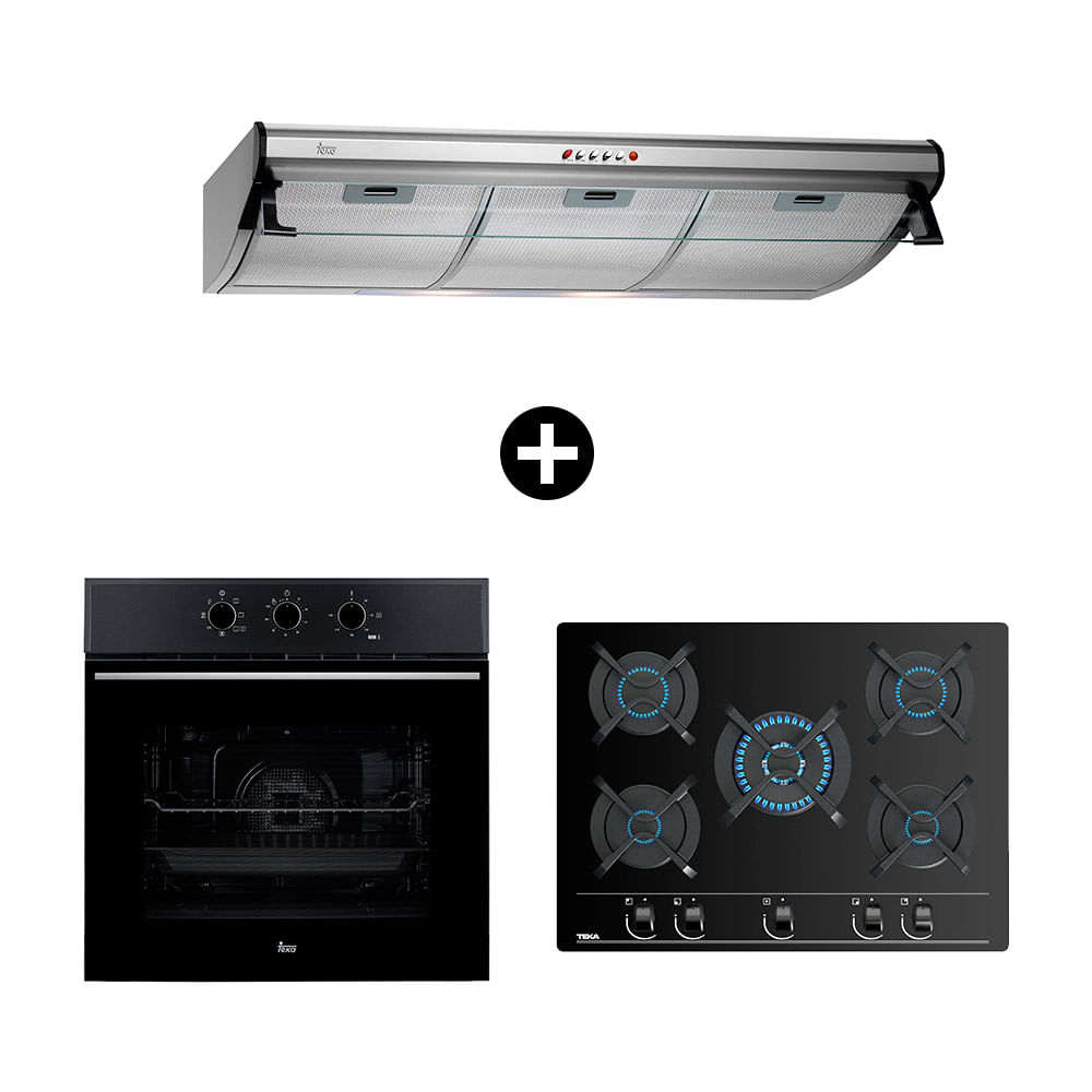 Tricombo Teka Horno eléctrico HSB610 + Campana + Cocina