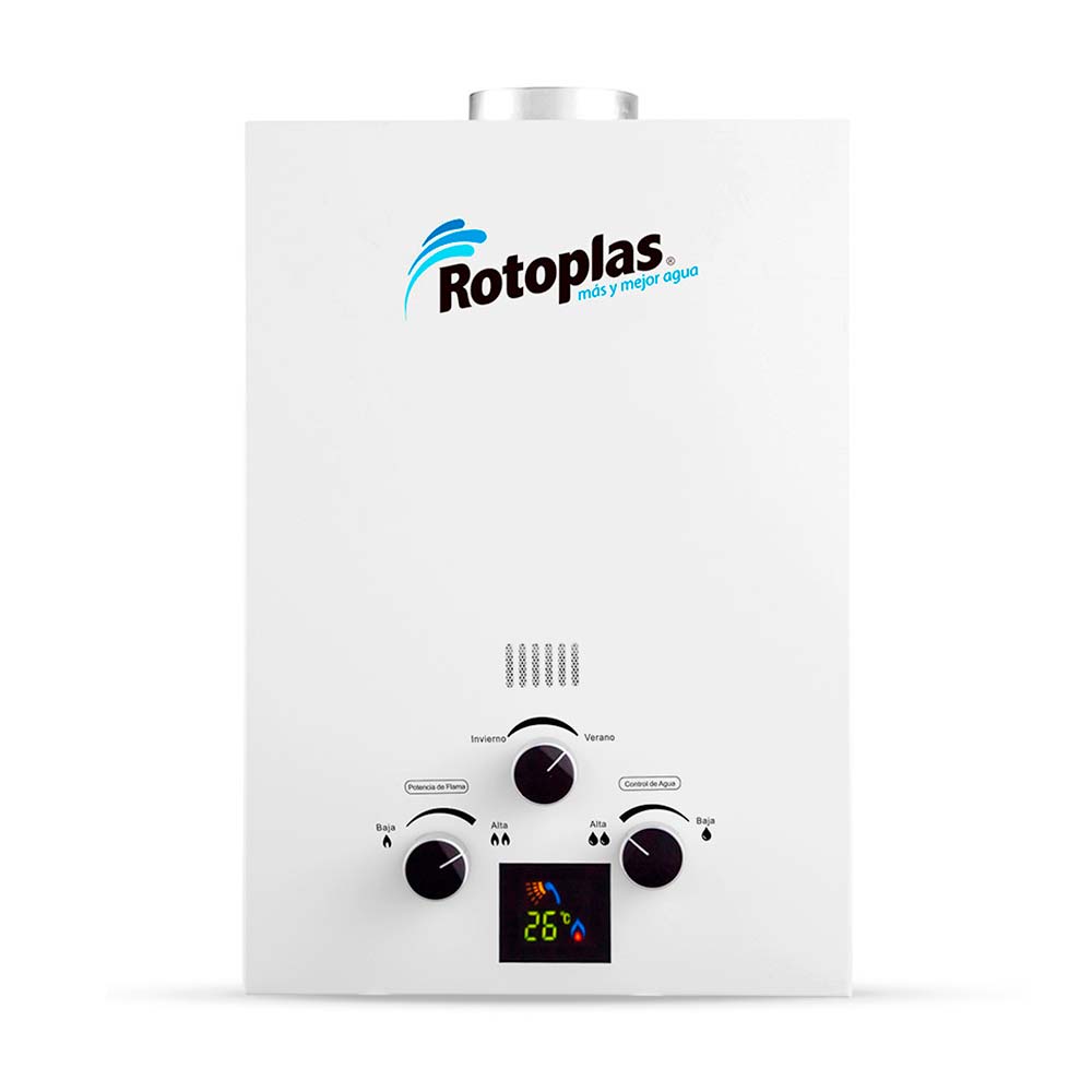 Calentador a gas Flaming 6 litros GLP Rotoplas