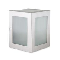 Aplique exterior Cubo Acero Mediano 1 Luz Gocia