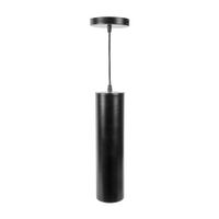 Lámpara Colgante Tubo Dicroico Aluminio Negro Ciametsa