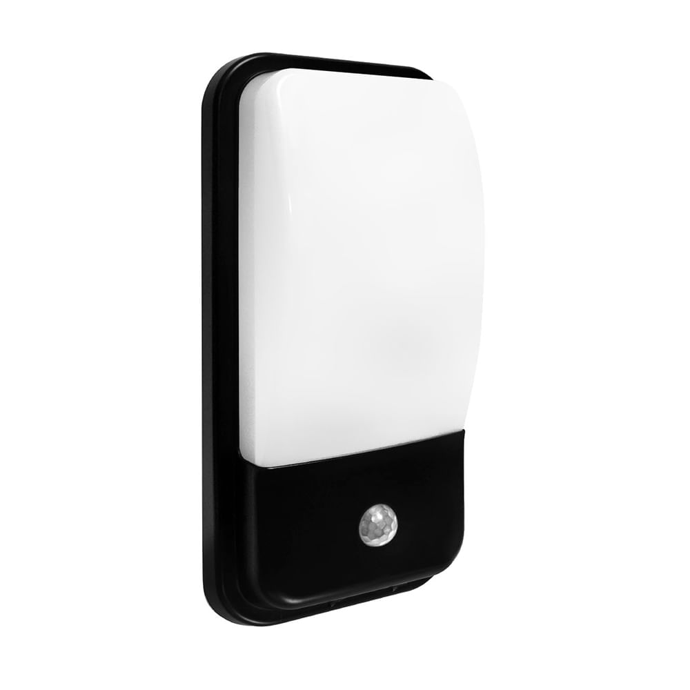 Aplique exterior led Negro con sensor 20W Luz blanca Lightech