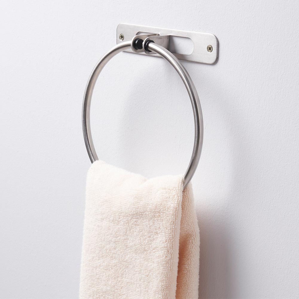 Toallero Aro Loft Mia Cromado Mate Sensea