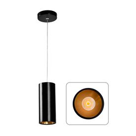 Lámpara colgante LED de exterior a pilas Bowl en negro