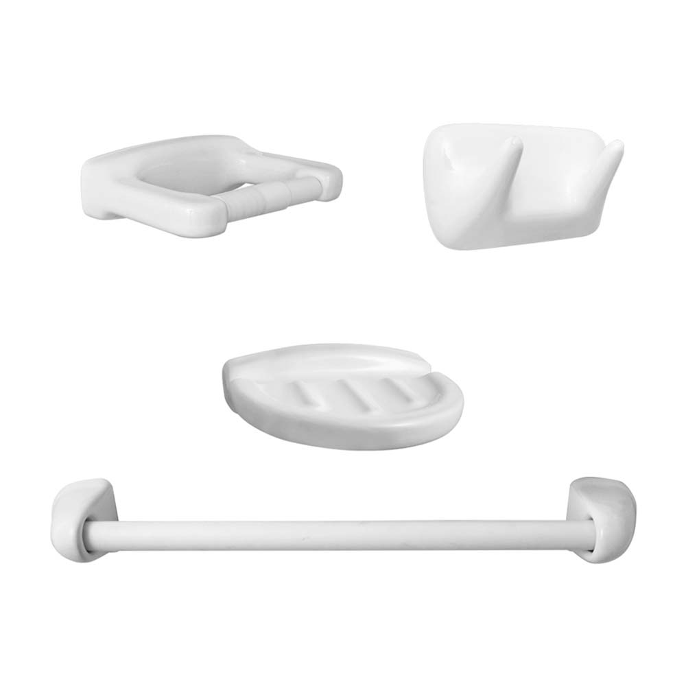 Set de Baño x 4 piezas Italgrif Cera Blanco