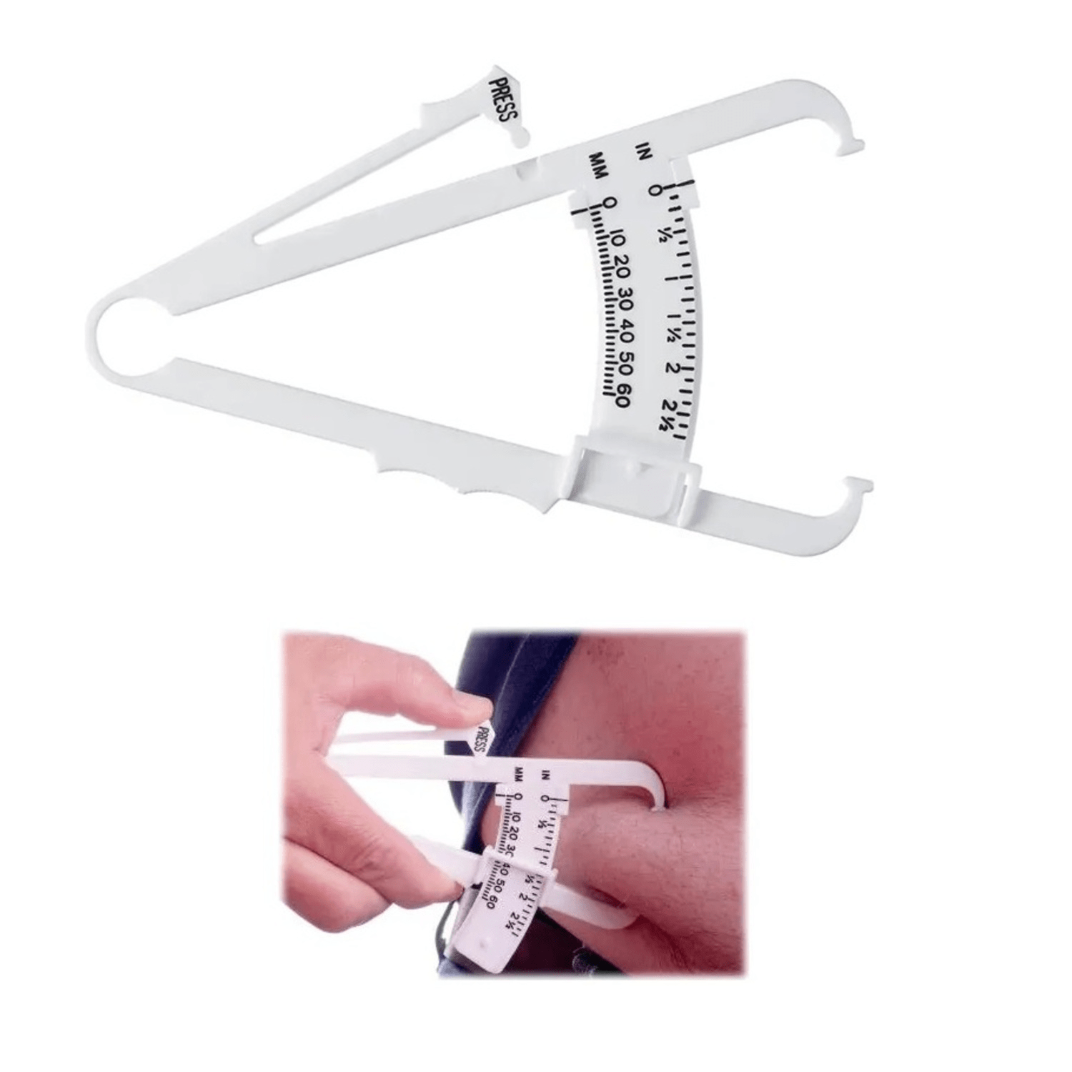 Adipometro Medidor de Grasa Corporal Plicometro Calibrador