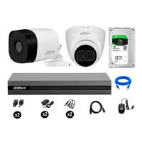Cámaras Seguridad Kit 2 Dahua Hd 720p 1tb 1 Cámara con Audio
