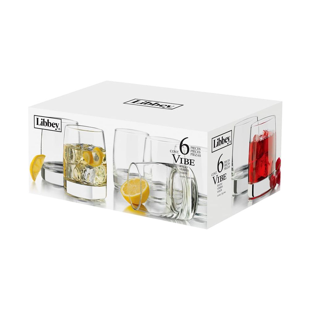 Set de Vasos de Vidrio 6 Piezas - Promart