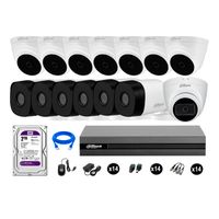 Cámaras Seguridad Kit 14 Dahua Full Hd 2tb 1 Cámara con Audio
