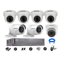 Cámaras de Seguridad Hikvision Kit 7 Vigilancia Full Hd Oferta 1 Cámara con Audio