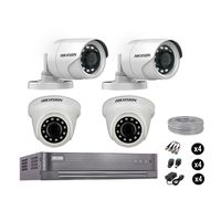 Cámaras Seguridad Hikvision Kit 4 Vigilancia Full Hd 1080P Cable Hdmi Oferta